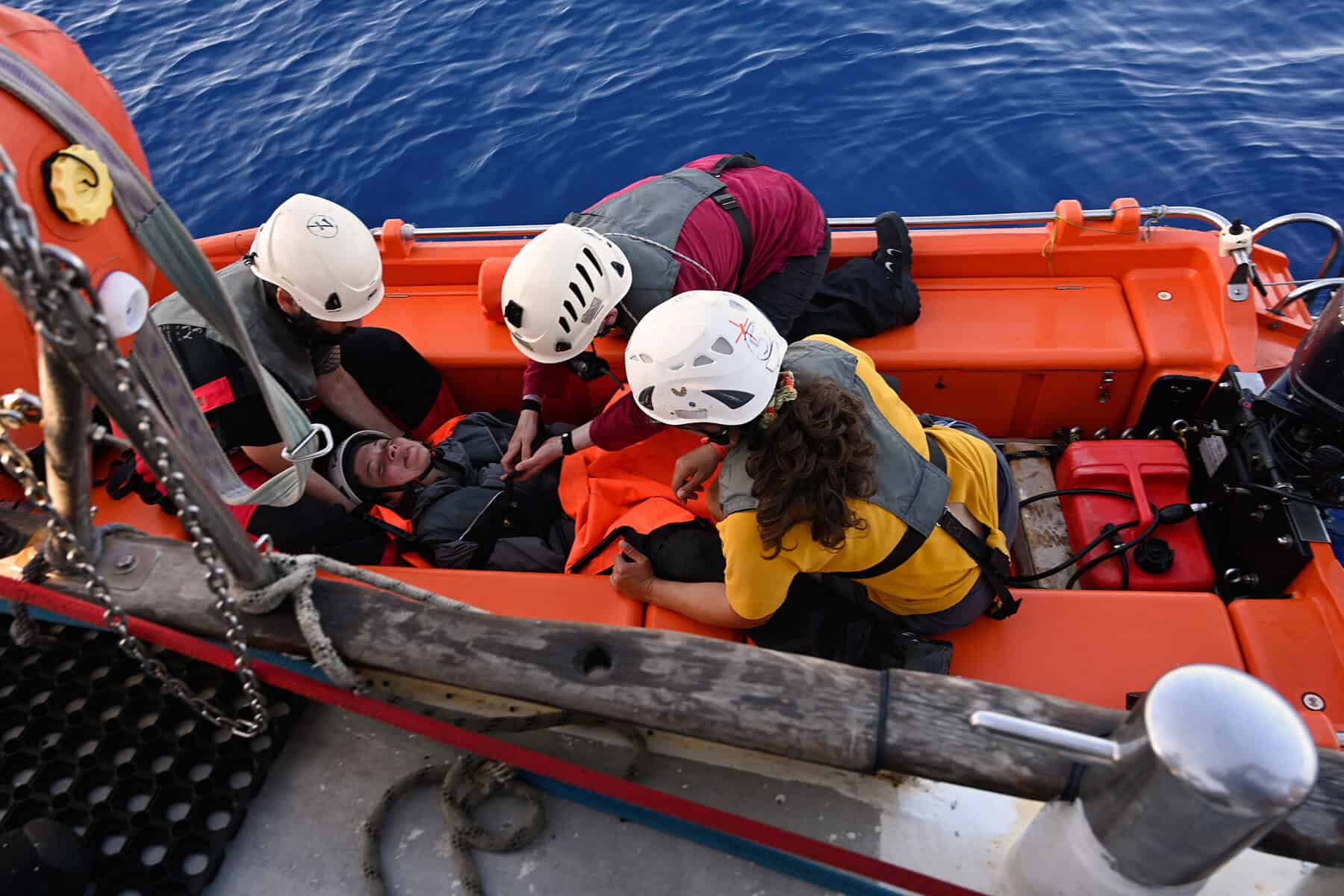 Crew im Training 